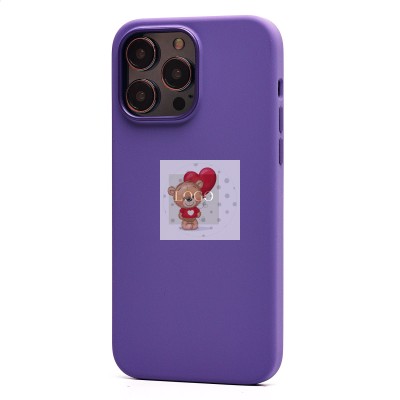 Чехол-накладка для Apple iPhone 14 Pro Max (ирис) ORG Silicone Case SafeMag с анимацией