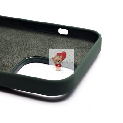 Чехол-накладка для Apple iPhone 14 Pro Max (оливковый) ORG Silicone Case SafeMag с анимацией