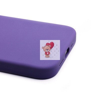 Чехол-накладка для Apple iPhone 14 (ирис) ORG Silicone Case SafeMag с анимацией