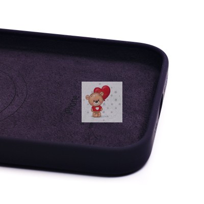 Чехол-накладка для Apple iPhone 14 (бузина) ORG Silicone Case SafeMag с анимацией Чехол-накладка для Apple iPhone 14 (бузина) ORG Silicone Case SafeMag с анимацией