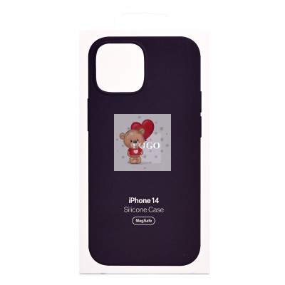 Чехол-накладка для Apple iPhone 14 (бузина) ORG Silicone Case SafeMag с анимацией Чехол-накладка для Apple iPhone 14 (бузина) ORG Silicone Case SafeMag с анимацией