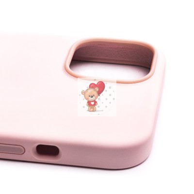 Чехол-накладка для Apple iPhone 14 (розовый мел) ORG Silicone Case SafeMag с анимацией