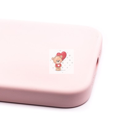 Чехол-накладка для Apple iPhone 14 (розовый мел) ORG Silicone Case SafeMag с анимацией