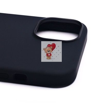 Чехол-накладка для Apple iPhone 14 (темная ночь) ORG Silicone Case SafeMag с анимацией