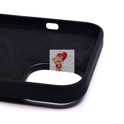 Чехол-накладка для Apple iPhone 14 (темная ночь) ORG Silicone Case SafeMag с анимацией