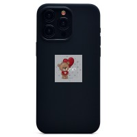 Чехол-накладка для Apple iPhone 15 Pro Max (черный) ORG Silicone Case SafeMag с анимацией
