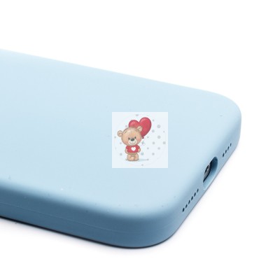 Чехол-накладка для Apple iPhone 15 Pro Max (голубой) ORG Silicone Case SafeMag с анимацией Чехол-накладка для Apple iPhone 15 Pro Max (голубой) ORG Silicone Case SafeMag с анимацией