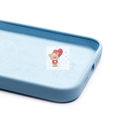 Чехол-накладка для Apple iPhone 15 Pro Max (голубой) ORG Silicone Case SafeMag с анимацией Чехол-накладка для Apple iPhone 15 Pro Max (голубой) ORG Silicone Case SafeMag с анимацией