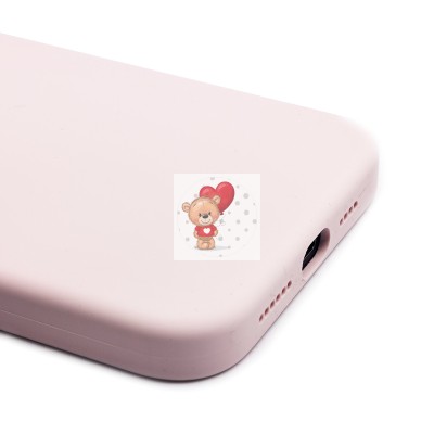 Чехол-накладка для Apple iPhone 15 Pro Max (светло-розовый) ORG Silicone Case SafeMag с анимацией