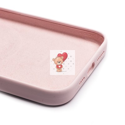 Чехол-накладка для Apple iPhone 15 Pro Max (светло-розовый) ORG Silicone Case SafeMag с анимацией