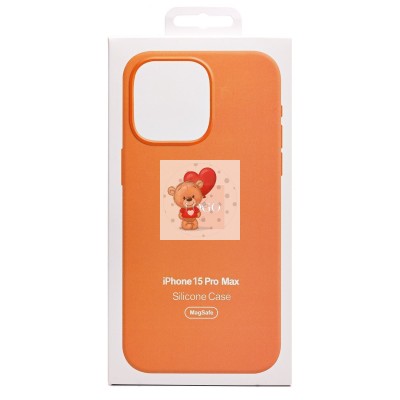 Чехол-накладка для Apple iPhone 15 Pro Max (апельсиновый щербет) ORG Silicone Case SafeMag с анимацией Чехол-накладка для Apple iPhone 15 Pro Max (апельсиновый щербет) ORG Silicone Case SafeMag с анимацией