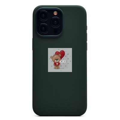 Чехол-накладка для Apple iPhone 15 Pro Max (кипарис) ORG Silicone Case SafeMag с анимацией