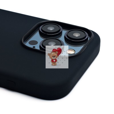 Чехол-накладка для Apple iPhone 15 Pro (черный) ORG Silicone Case SafeMag с анимацией