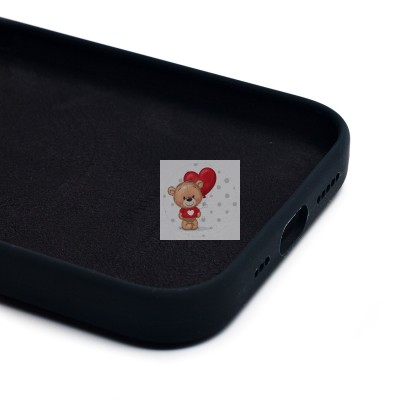 Чехол-накладка для Apple iPhone 15 Pro (черный) ORG Silicone Case SafeMag с анимацией