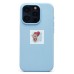 Чехол-накладка для Apple iPhone 15 Pro (голубой) ORG Silicone Case SafeMag с анимацией