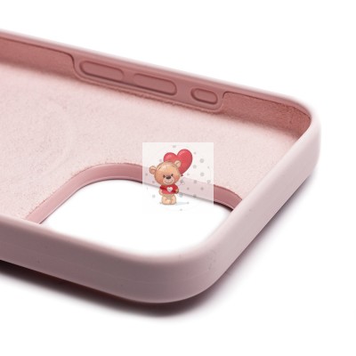Чехол-накладка для Apple iPhone 15 Pro (светло-розовый) ORG Silicone Case SafeMag с анимацией Чехол-накладка для Apple iPhone 15 Pro (светло-розовый) ORG Silicone Case SafeMag с анимацией