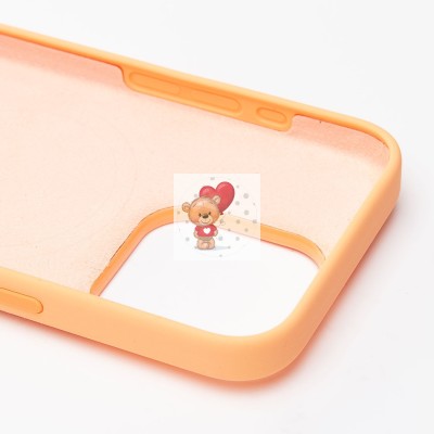 Чехол-накладка для Apple iPhone 15 Pro (апельсиновый щербет) ORG Silicone Case SafeMag с анимацией Чехол-накладка для Apple iPhone 15 Pro (апельсиновый щербет) ORG Silicone Case SafeMag с анимацией