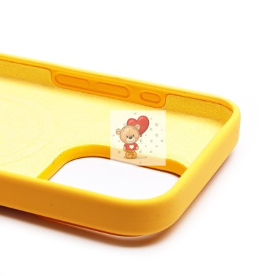 Чехол-накладка для Apple iPhone 15 Pro (солнечный) ORG Silicone Case SafeMag с анимацией Чехол-накладка для Apple iPhone 15 Pro (солнечный) ORG Silicone Case SafeMag с анимацией