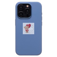 Чехол-накладка для Apple iPhone 15 Pro (зимний синий) ORG Silicone Case SafeMag с анимацией
