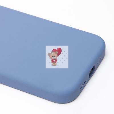 Чехол-накладка для Apple iPhone 15 Pro (зимний синий) ORG Silicone Case SafeMag с анимацией