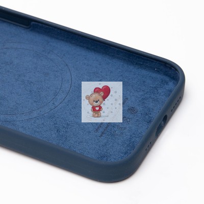 Чехол-накладка для Apple iPhone 15 Pro (грозовая туча) ORG Silicone Case SafeMag с анимацией