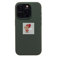 Чехол-накладка для Apple iPhone 15 Pro (кипарис) ORG Silicone Case SafeMag с анимацией