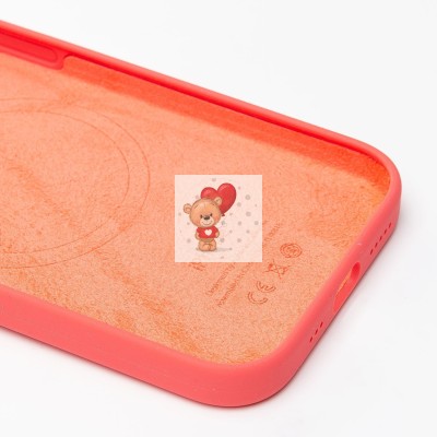 Чехол-накладка для Apple iPhone 15 (гуава) ORG Silicone Case SafeMag с анимацией Чехол-накладка для Apple iPhone 15 (гуава) ORG Silicone Case SafeMag с анимацией