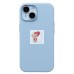 Чехол-накладка для Apple iPhone 15 (голубой) ORG Silicone Case SafeMag с анимацией