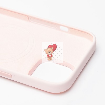 Чехол-накладка для Apple iPhone 15 (светло-розовый) ORG Silicone Case SafeMag с анимацией Чехол-накладка для Apple iPhone 15 (светло-розовый) ORG Silicone Case SafeMag с анимацией