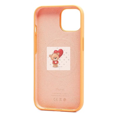 Чехол-накладка для Apple iPhone 15 (апельсиновый щербет) ORG Silicone Case SafeMag с анимацией Чехол-накладка для Apple iPhone 15 (апельсиновый щербет) ORG Silicone Case SafeMag с анимацией