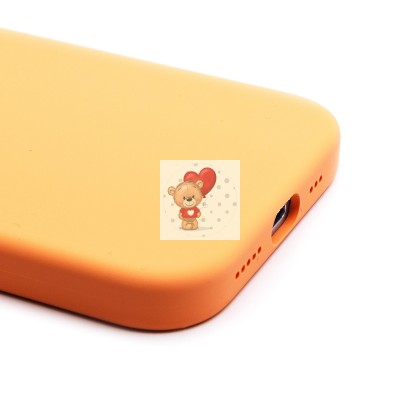 Чехол-накладка для Apple iPhone 15 (апельсиновый щербет) ORG Silicone Case SafeMag с анимацией Чехол-накладка для Apple iPhone 15 (апельсиновый щербет) ORG Silicone Case SafeMag с анимацией