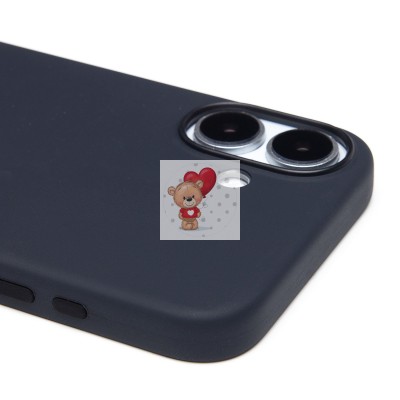 Чехол-накладка для Apple iPhone 16 Plus (черный) ORG Silicone Case SafeMag с анимацией Чехол-накладка для Apple iPhone 16 Plus (черный) ORG Silicone Case SafeMag с анимацией