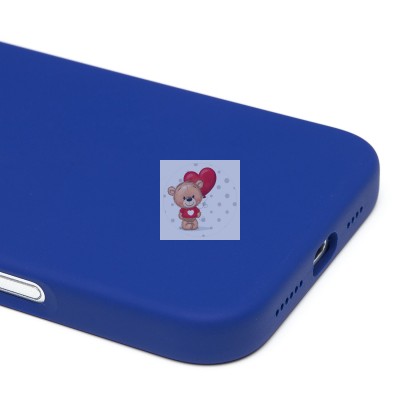 Чехол-накладка для Apple iPhone 16 Plus (бриллиантовый синий) ORG Silicone Case SafeMag с анимацией