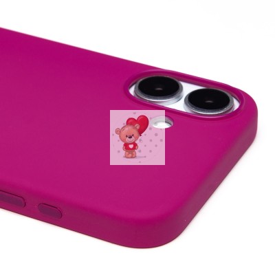 Чехол-накладка для Apple iPhone 16 Plus (красная лунная диффузия) ORG Silicone Case SafeMag с анимацией