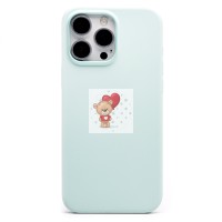 Чехол-накладка для Apple iPhone 16 Pro Max (аквамарин) ORG Silicone Case SafeMag с анимацией