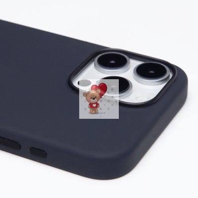 Чехол-накладка для Apple iPhone 16 Pro Max (черный) ORG Silicone Case SafeMag с анимацией