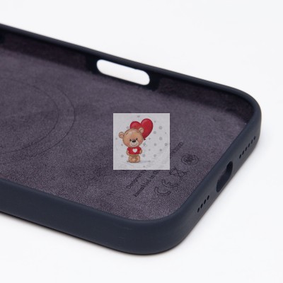 Чехол-накладка для Apple iPhone 16 Pro Max (черный) ORG Silicone Case SafeMag с анимацией