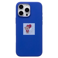 Чехол-накладка для Apple iPhone 16 Pro Max (бриллиантовый синий) ORG Silicone Case SafeMag с анимацией