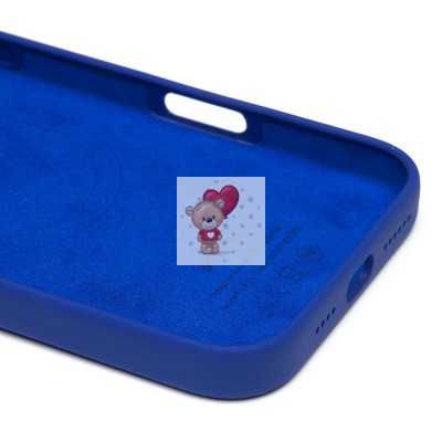 Чехол-накладка для Apple iPhone 16 Pro Max (бриллиантовый синий) ORG Silicone Case SafeMag с анимацией