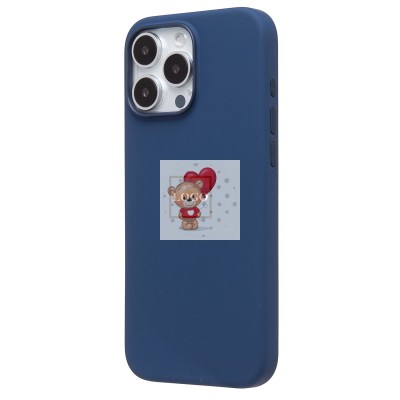 Чехол-накладка для Apple iPhone 16 Pro Max (темно-синий) ORG Silicone Case SafeMag с анимацией Чехол-накладка для Apple iPhone 16 Pro Max (темно-синий) ORG Silicone Case SafeMag с анимацией