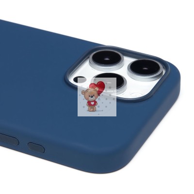 Чехол-накладка для Apple iPhone 16 Pro Max (темно-синий) ORG Silicone Case SafeMag с анимацией Чехол-накладка для Apple iPhone 16 Pro Max (темно-синий) ORG Silicone Case SafeMag с анимацией