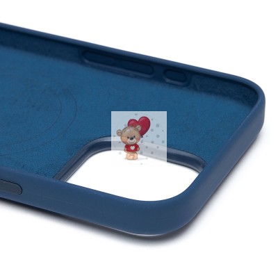 Чехол-накладка для Apple iPhone 16 Pro Max (темно-синий) ORG Silicone Case SafeMag с анимацией Чехол-накладка для Apple iPhone 16 Pro Max (темно-синий) ORG Silicone Case SafeMag с анимацией