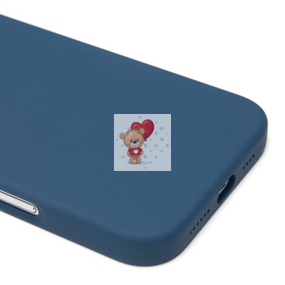 Чехол-накладка для Apple iPhone 16 Pro Max (джинсовый синий) ORG Silicone Case SafeMag с анимацией