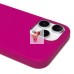 Чехол-накладка для Apple iPhone 16 Pro Max (фуксия) ORG Silicone Case SafeMag с анимацией