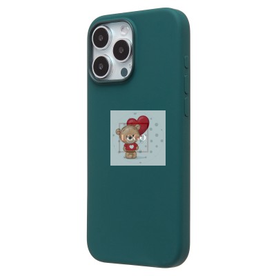 Чехол-накладка для Apple iPhone 16 Pro Max (озерный зеленый) ORG Silicone Case SafeMag с анимацией Чехол-накладка для Apple iPhone 16 Pro Max (озерный зеленый) ORG Silicone Case SafeMag с анимацией