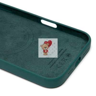 Чехол-накладка для Apple iPhone 16 Pro Max (озерный зеленый) ORG Silicone Case SafeMag с анимацией Чехол-накладка для Apple iPhone 16 Pro Max (озерный зеленый) ORG Silicone Case SafeMag с анимацией