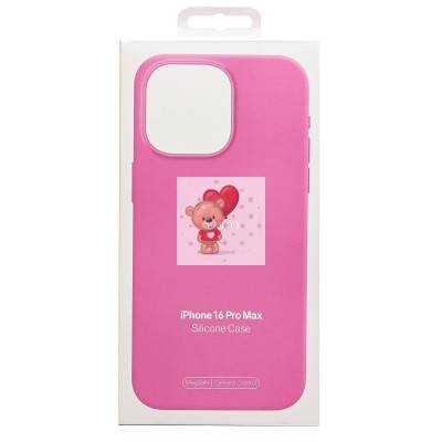 Чехол-накладка для Apple iPhone 16 Pro Max (цвет пиона) ORG Silicone Case SafeMag с анимацией