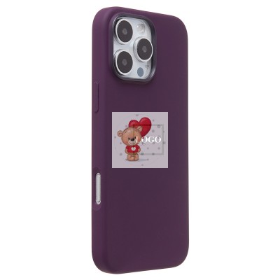 Чехол-накладка для Apple iPhone 16 Pro Max (сливовый) ORG Silicone Case SafeMag с анимацией Чехол-накладка для Apple iPhone 16 Pro Max (сливовый) ORG Silicone Case SafeMag с анимацией