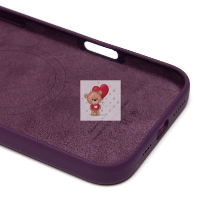 Чехол-накладка для Apple iPhone 16 Pro Max (сливовый) ORG Silicone Case SafeMag с анимацией Чехол-накладка для Apple iPhone 16 Pro Max (сливовый) ORG Silicone Case SafeMag с анимацией