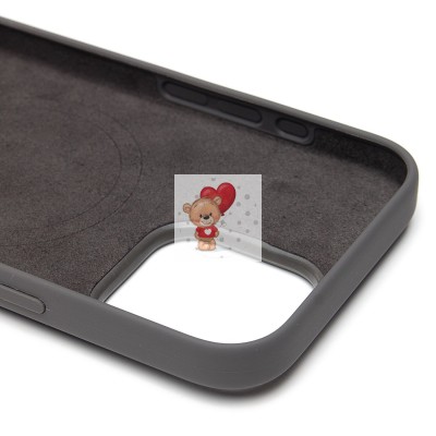 Чехол-накладка для Apple iPhone 16 Pro Max (каменный серый) ORG Silicone Case SafeMag с анимацией